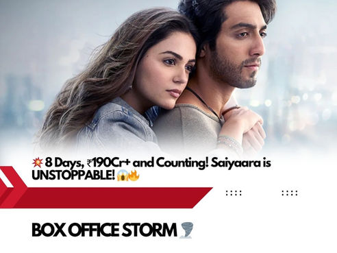 🎉 SaiyaaraSMASHES Box Office 💥 Day 8🔥Crossing ₹200 CR Barrier?