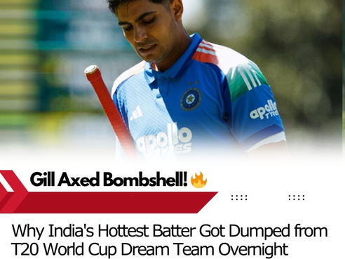 Shubman Gill SHOCKED Out of T20 World Cup Squad! 😱