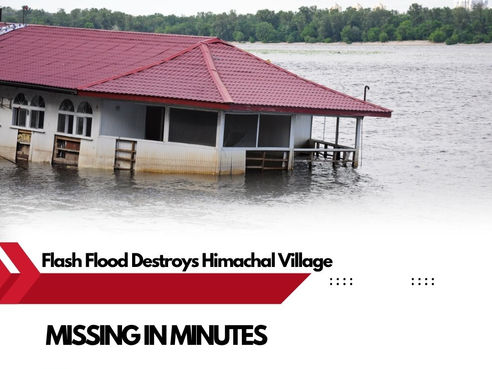 🌀 Flash Flood Horror in Himachal: 50+ Missing, 4 Dead 😱🌧️