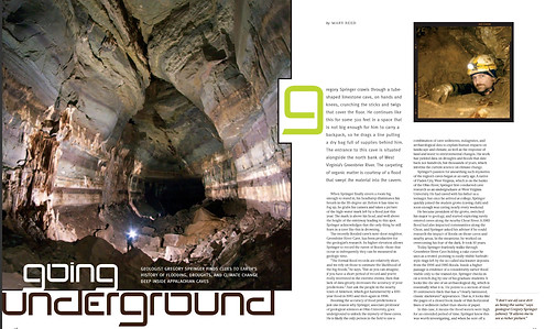 Image of Perspectives magazine spread featuring Greg Springer