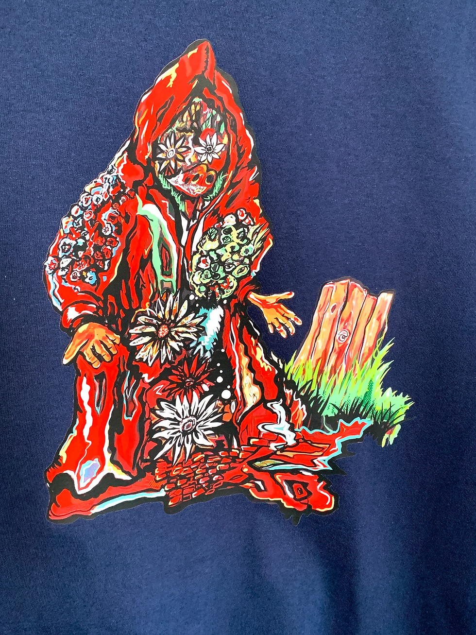 縮圖：back of shirt "Manic Monday" in Blue