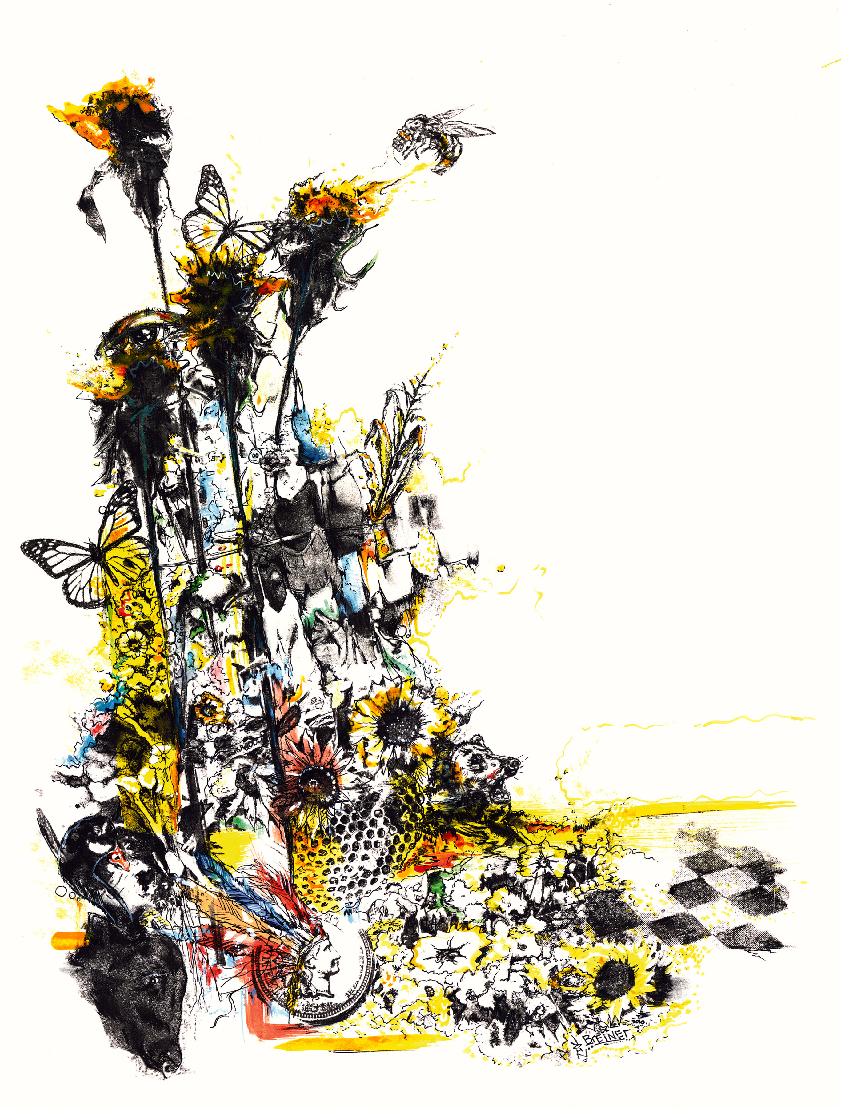 The Collectors a Print on paper by Artist John Breiner