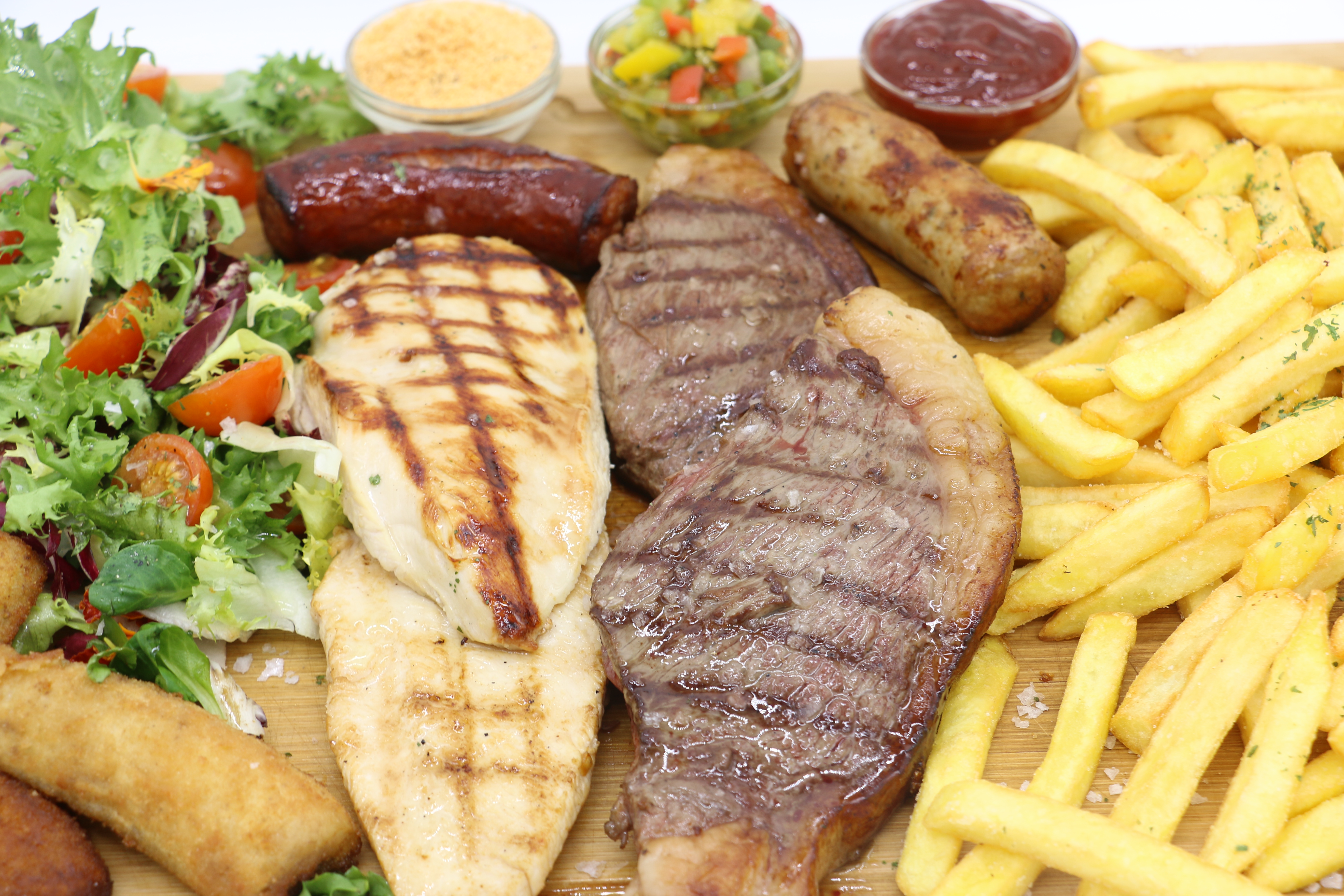 Arranged Food and Objects