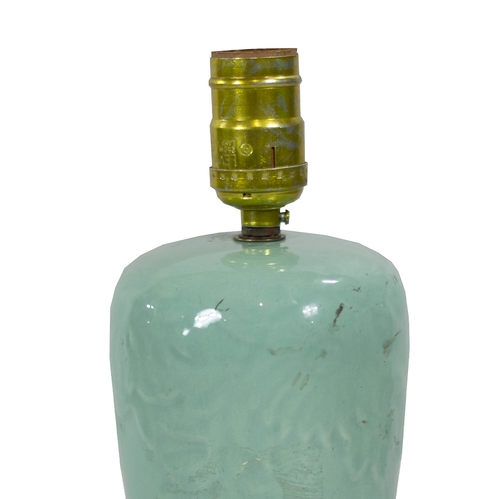 Miniatura: LAMPARA CERAMICA 22CM VERDE AQUA