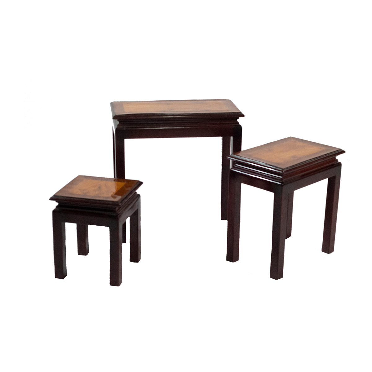 Juego de Mesas Chapa de raíz de olmo