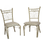 Miniatura: SILLA DE HERRERIA TAPIZ BEIGE CUADRADO