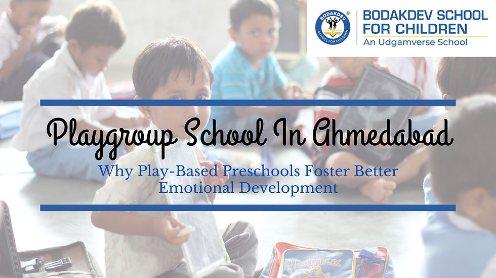 Playgroup School In Ahmedabad