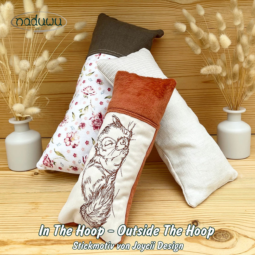 Miniaturbild: ITH Stickdatei Sleepy Pillow 15x21, In The Hoop-Outside The Hoop