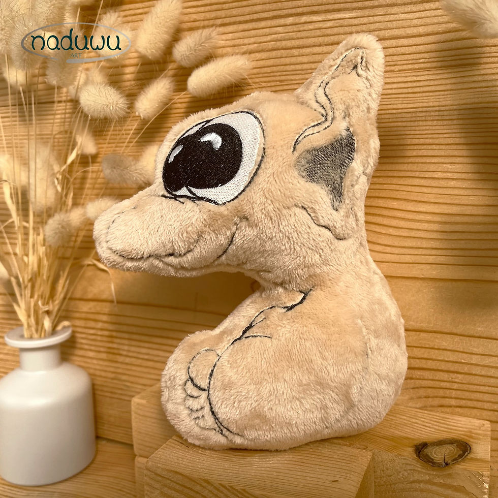 Miniaturbild: ITH Stickdatei Knuffelchen Skjou Stuffie 8x10