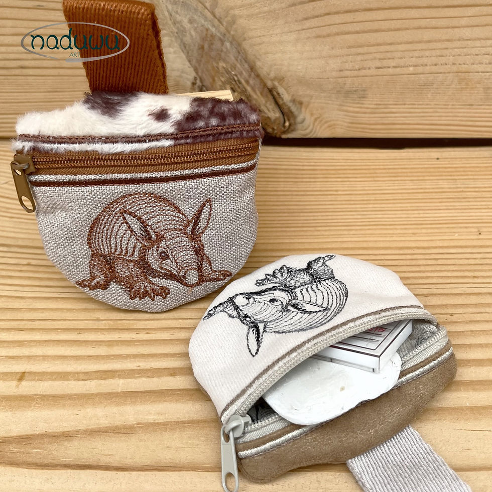 Miniaturbild: ITH Stickdatei Mini Zip Bag armadillo 10x10