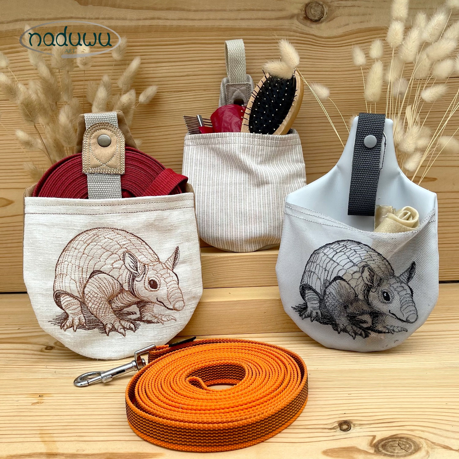 ITH Stickdatei Multifunktionsbeutel armadillo L-Bag 18x25