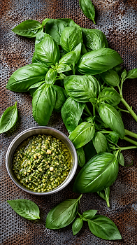 Fresh Basil and Rustic Pesto Bowl.png