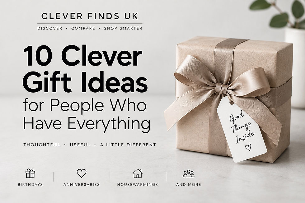 Wrapped gift box representing clever gift ideas for birthdays, anniversaries and special occasions