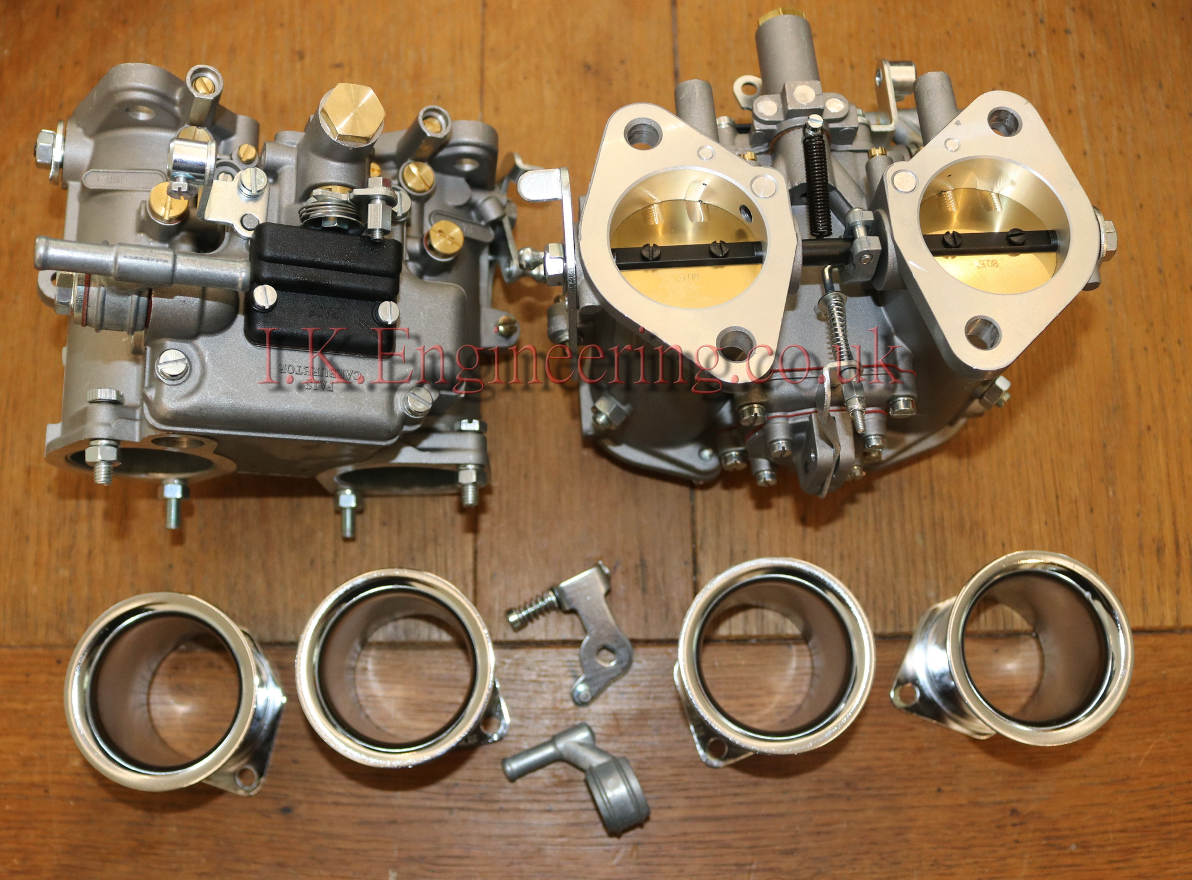 45 DHLA Dellorto type carburettors pair.