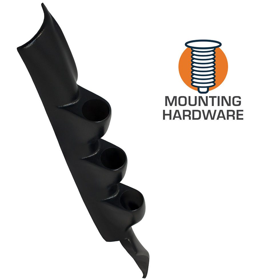 Thumbnail: Black Triple Pillar Gauge Pod for 1994-2002 Chevrolet S-10