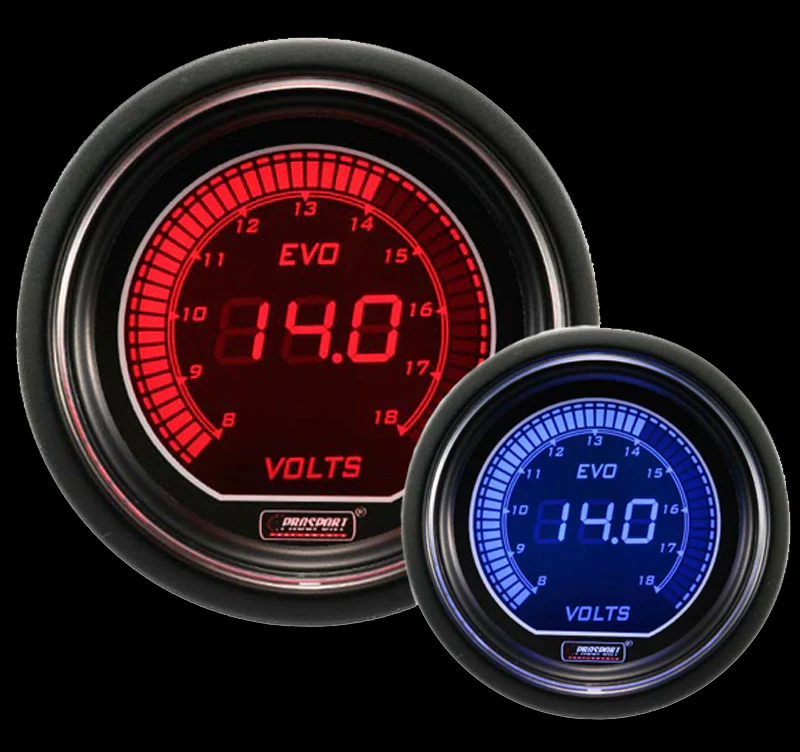 Thumbnail: EVO Series Red/Blue Gauge (ProSport Gauges)