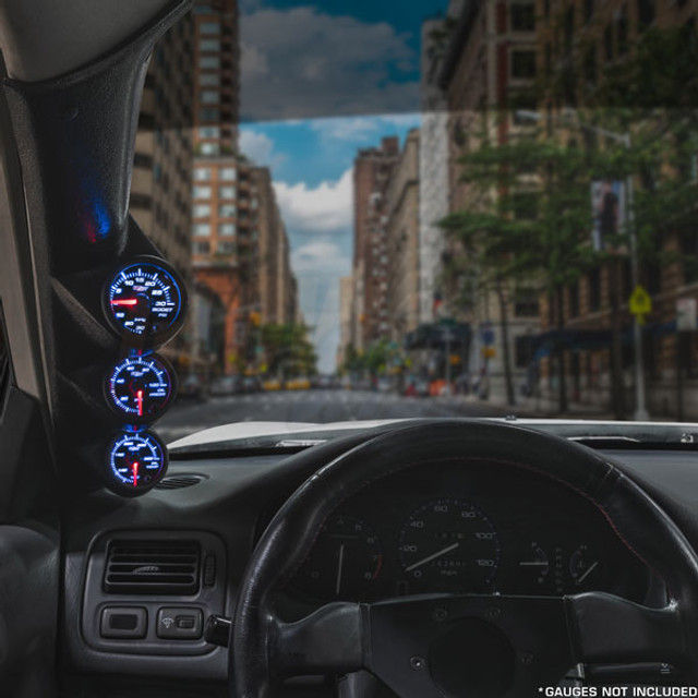 Thumbnail: Triple Pillar Gauge Pod for 1996-2000 Honda Civic