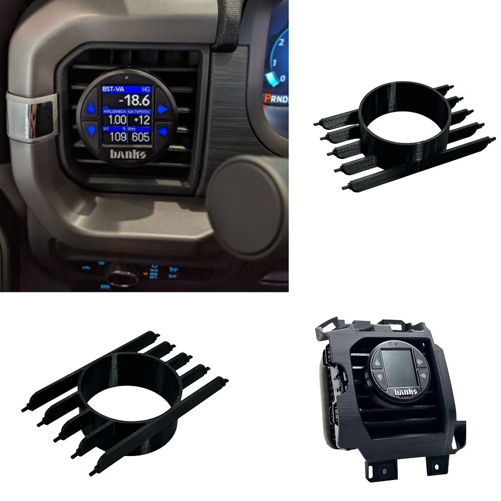 2022-25 Ford F150 F250 F350 - Driver Vent - Single Gauge Pod