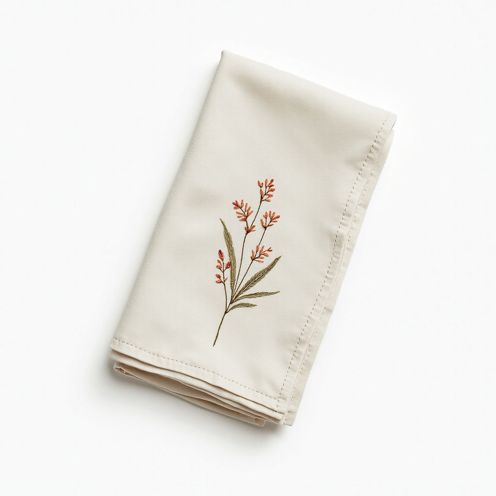 Embroidered Linen Napkins