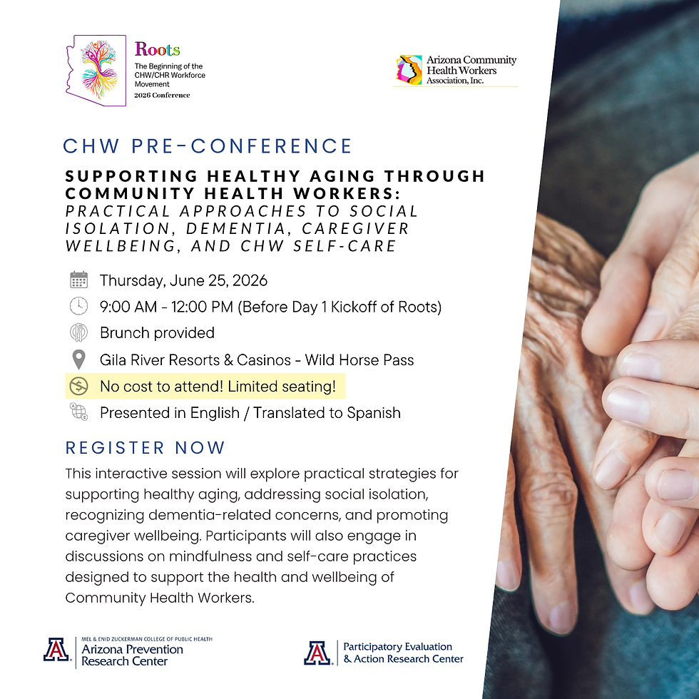 Supporting Healthy Aging Through Community Health Workers: Practical Approaches To Social Isolation & CHW Self-Care