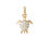 Thumbnail: Links of London 18kt Yellow Gold & Diamond Turtle Charm