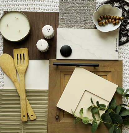 La Casa Belmonte kitchen design mood board with textures
