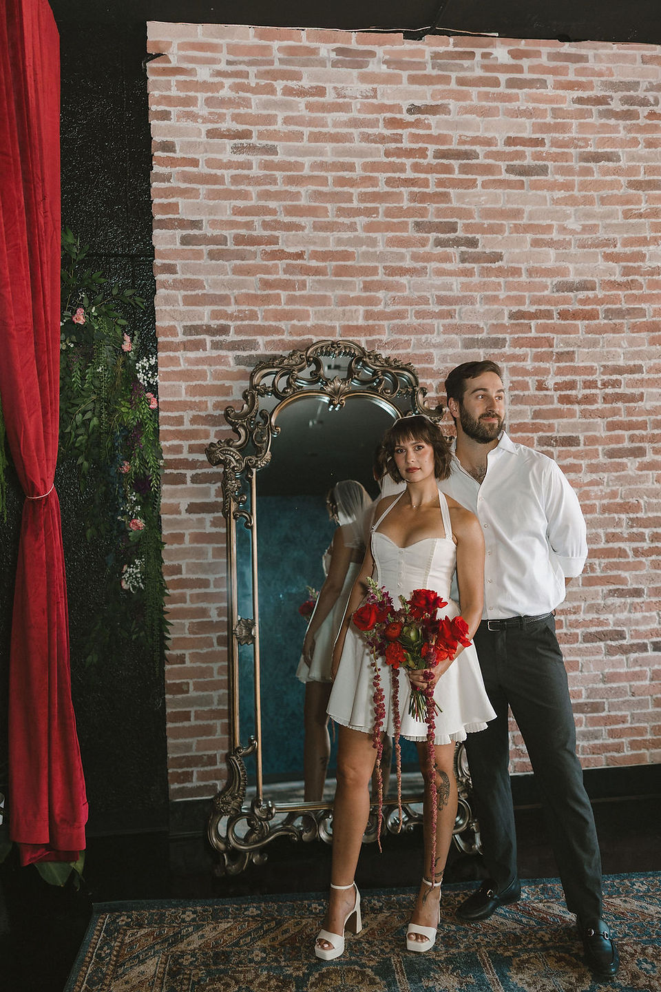 colorful and unique bridal session in DTLV