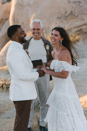 cute picture of the bride and groom at their dream wedding ceremony