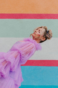 colorful and vibrant bridal portraits in las vegas