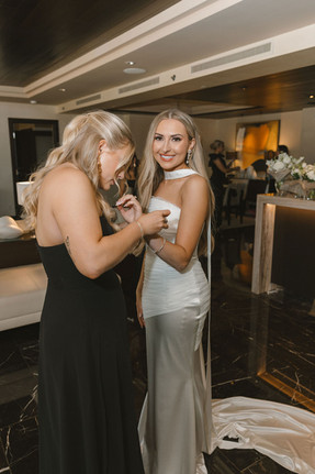bride getting ready for her dream wedding day