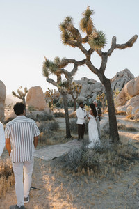 bride and groom holding hands during their wedding ceremony