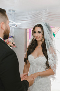 bride and groom at their intimate elopement ceremony