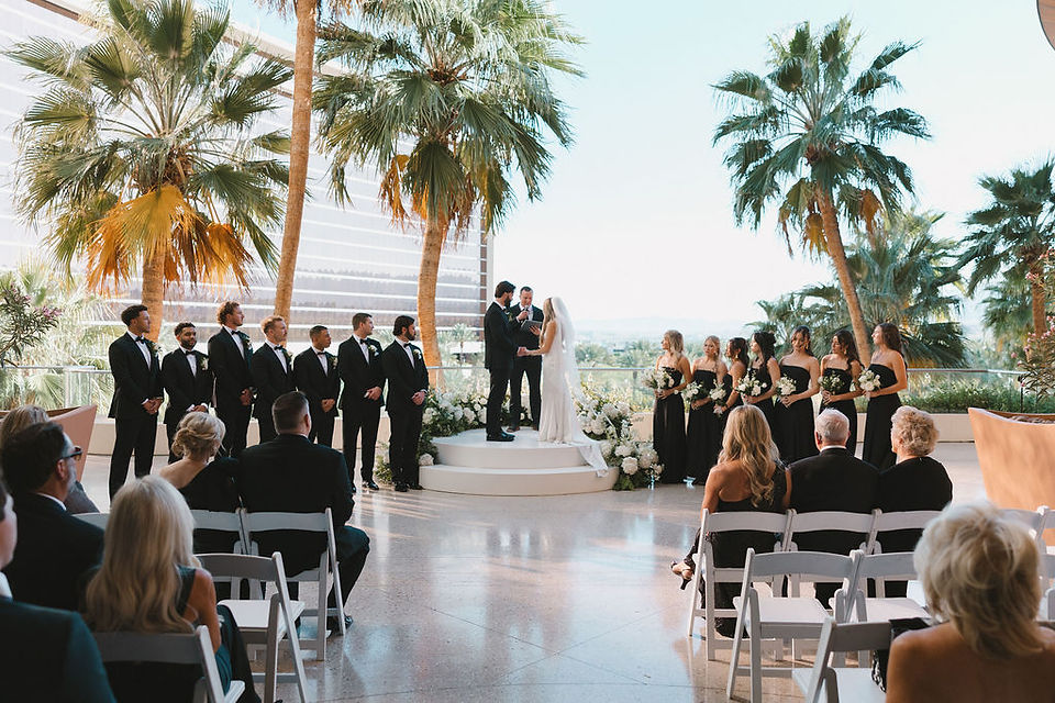 bride and groom at their dream reception