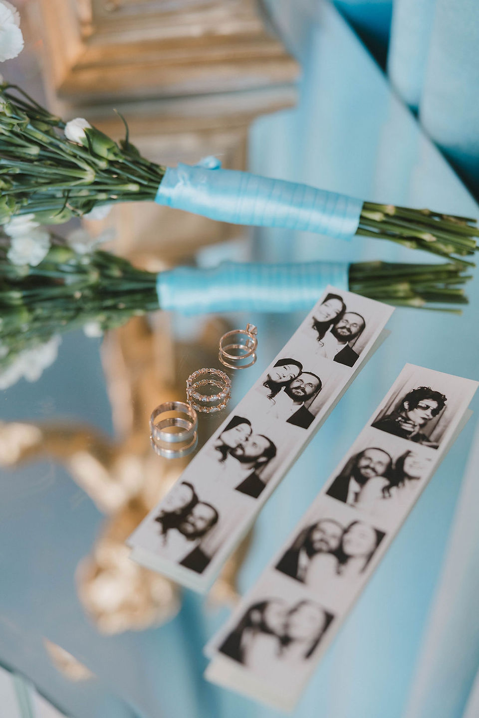 stunning closeup shot of the wedding rings