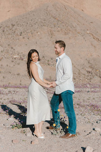 cute picture of the newly engaged couple holding hands