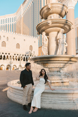 elegant and timeless engagement photos in vegas