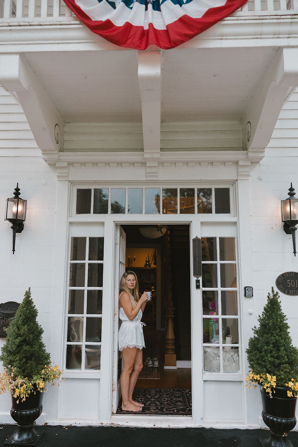 stunning picture of the bride before her ceremony