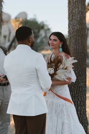 bride emotional at her dream wedding ceremony