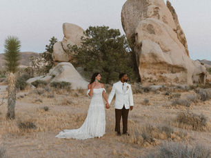 romantic portraits in joshua tree national park