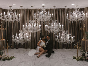 cute picture of the bride and groom smiling at each other