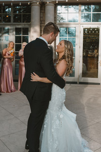 happy couple at their dream reception