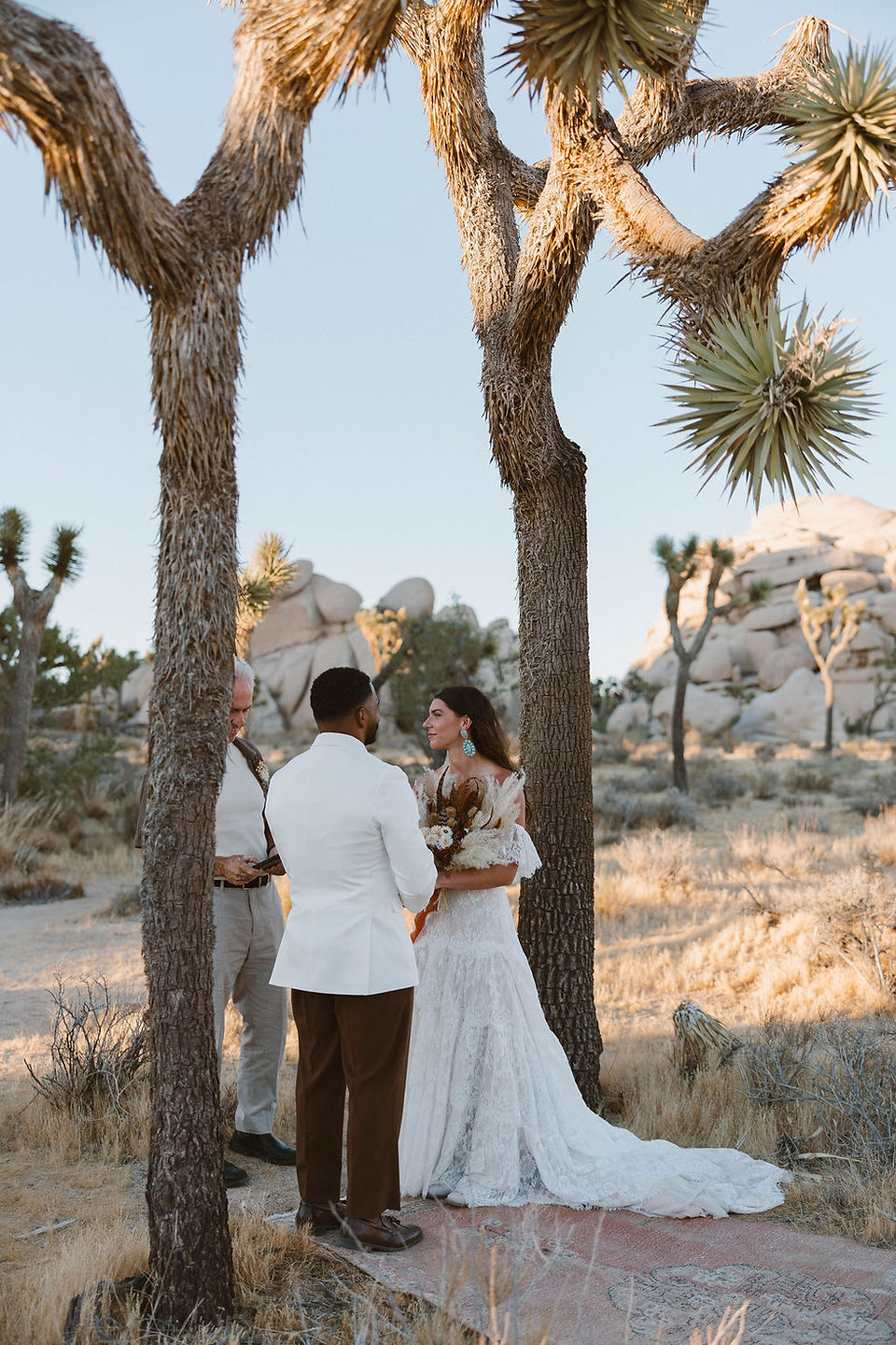 bride and groom emotional during their ceremony