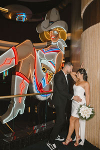 cute couple at their sexy bridal portraits