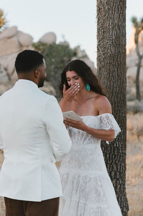 Joshua Tree National Park Wedding | A Golden Hour Celebration with Lauren & Avant