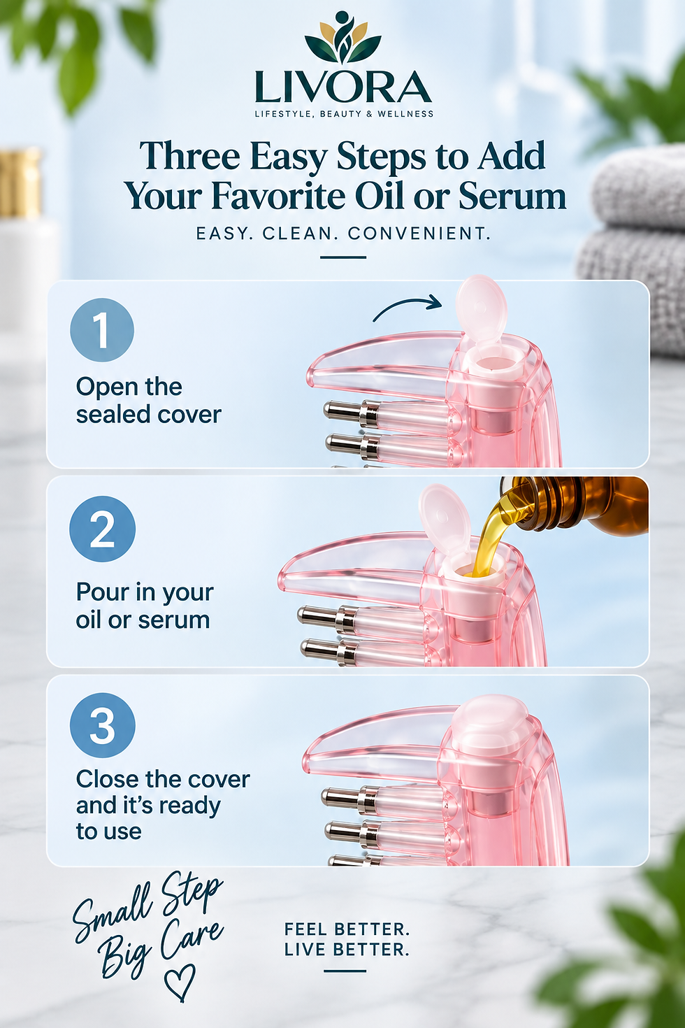 Thumbnail: Livora Scalp Oil Applicator Comb