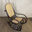Thumbnail: Dark Wood Rattan/Cane Rocking Chair