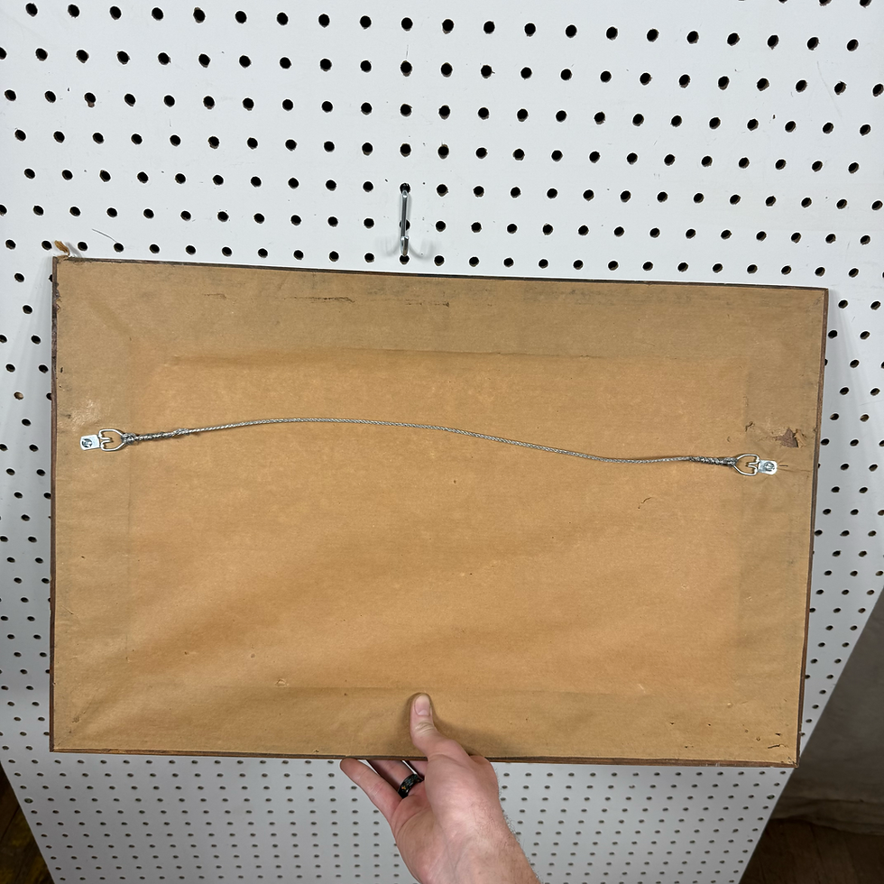 Thumbnail: $1.00 One Dollar Glass Framed Sign