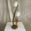 Thumbnail: MCM Brass & Walnut Tulip Lamp