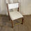 Thumbnail: Modern Wood & Brass Dining Chair
