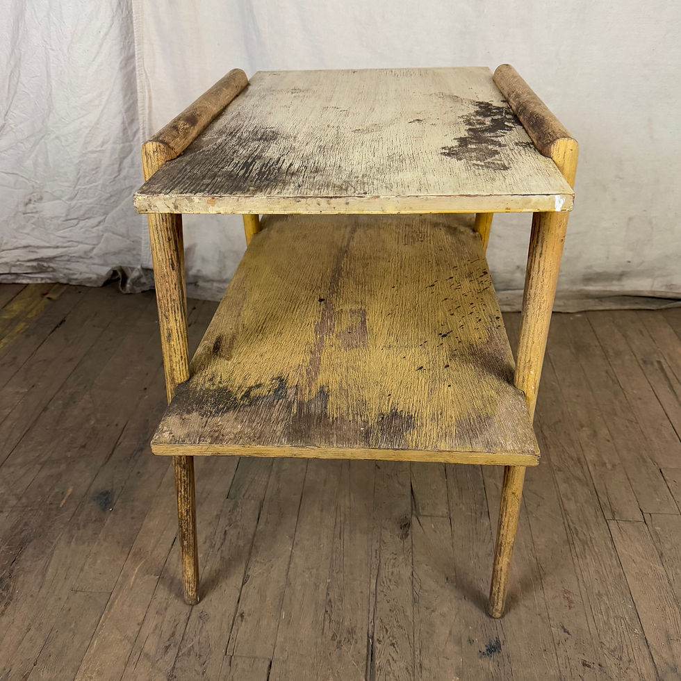 Thumbnail: Weathered MCM Shelf Side Table